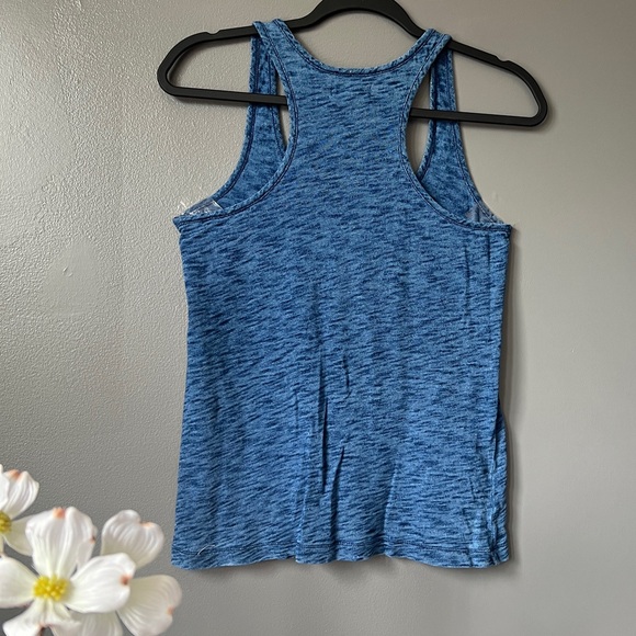 Madewell Slub Knit Tank (Blue- XS) - Picture 3 of 6